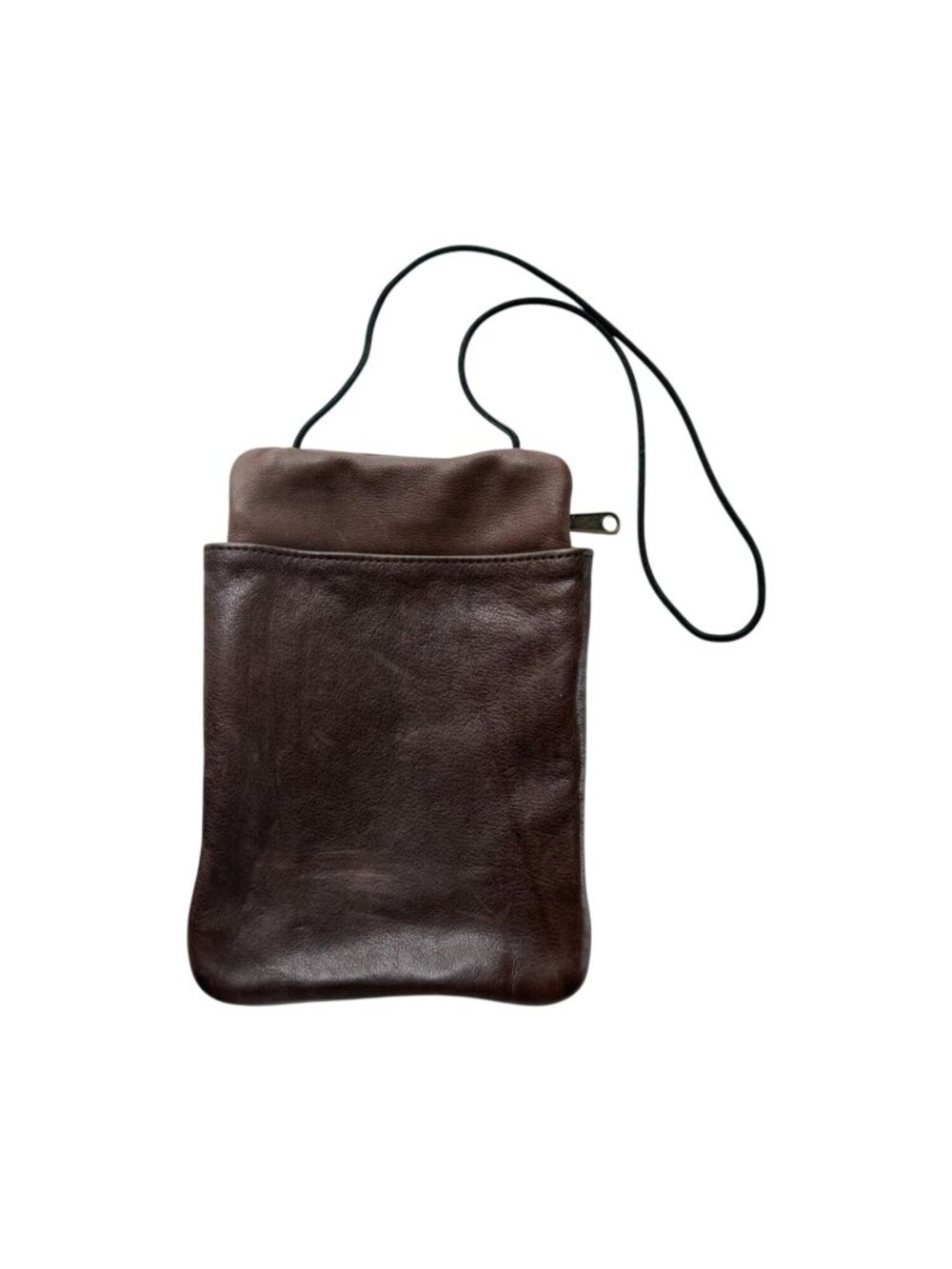 Mt Airy Leathers Brown Soft Leather Bag Multi Pocket Purse - Picture 2 of 13